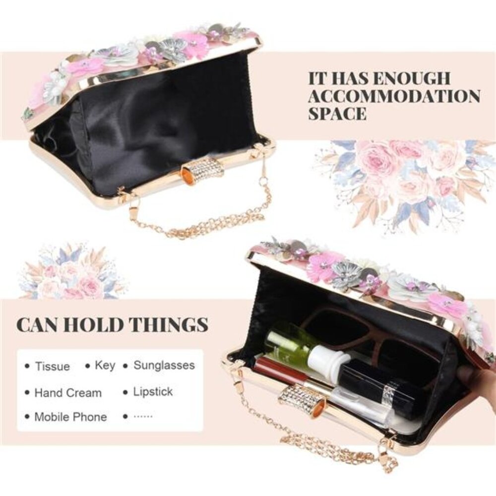 Colorful Rhinestone Clutch Purses: - Picture 4 of 9